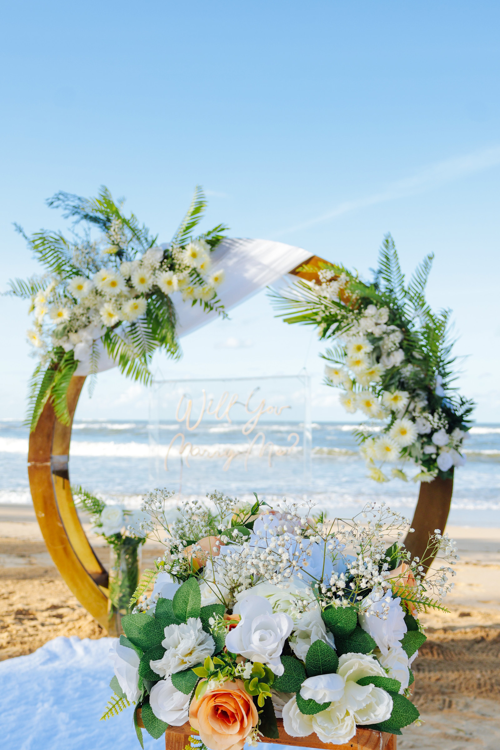 Infinity Love : détail de l’installation 17 sur une plage privée d’Uvero Alto, Punta Cana.