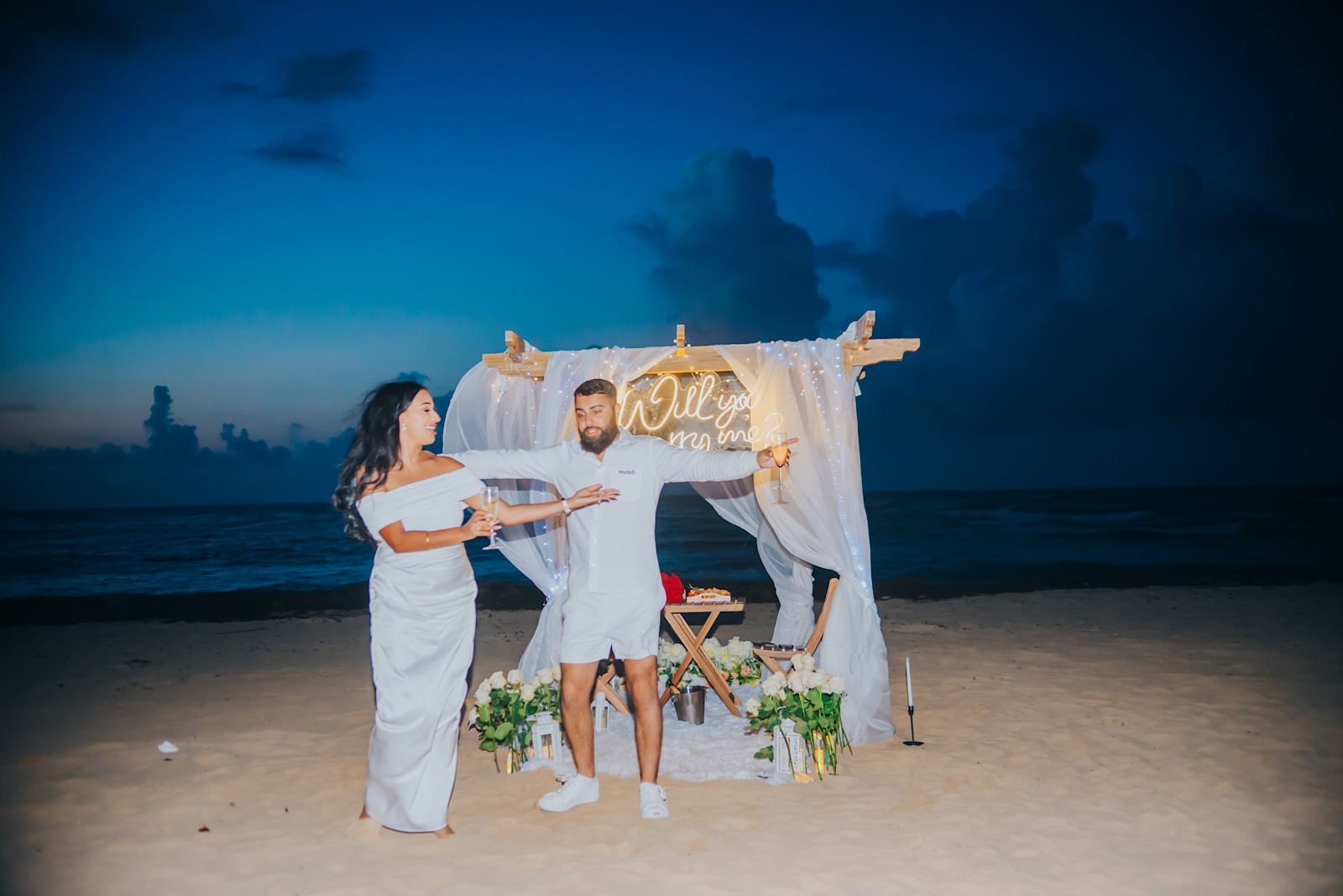 Romantic Hoopa : détail de l’installation 4 sur une plage privée d’Uvero Alto, Punta Cana.