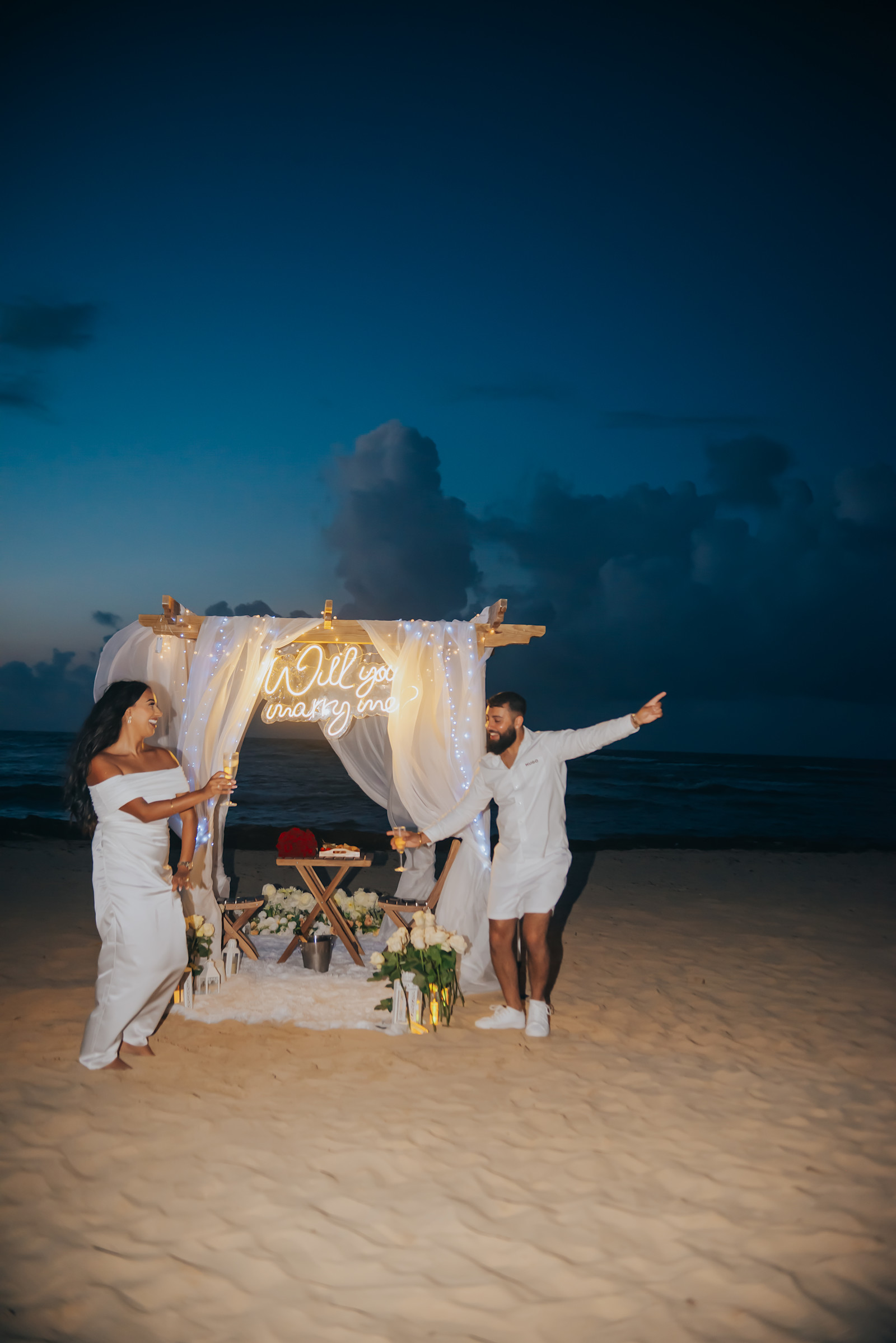 Romantic Hoopa : détail de l’installation 2 sur une plage privée d’Uvero Alto, Punta Cana.