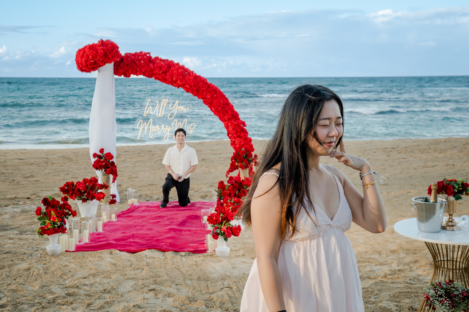 Eternal Passion: detalhe da montagem 6 em uma praia privativa de Uvero Alto, Punta Cana.