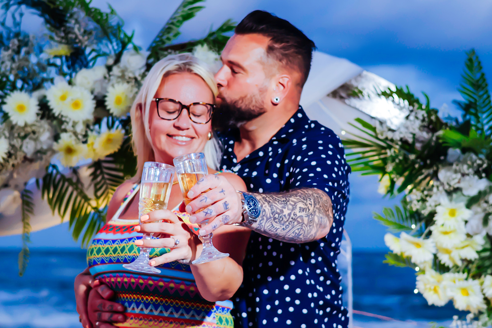 Infinity Love : détail de l’installation 9 sur une plage privée d’Uvero Alto, Punta Cana.