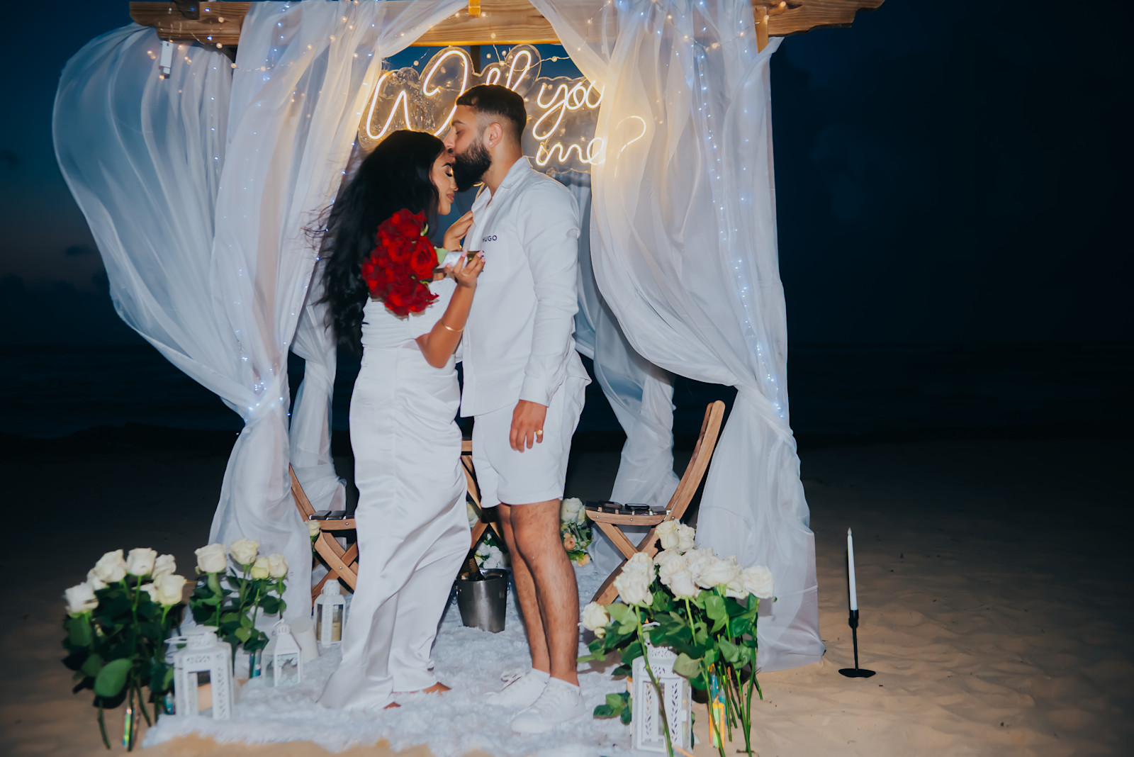 Romantic Hoopa : détail de l’installation 8 sur une plage privée d’Uvero Alto, Punta Cana.