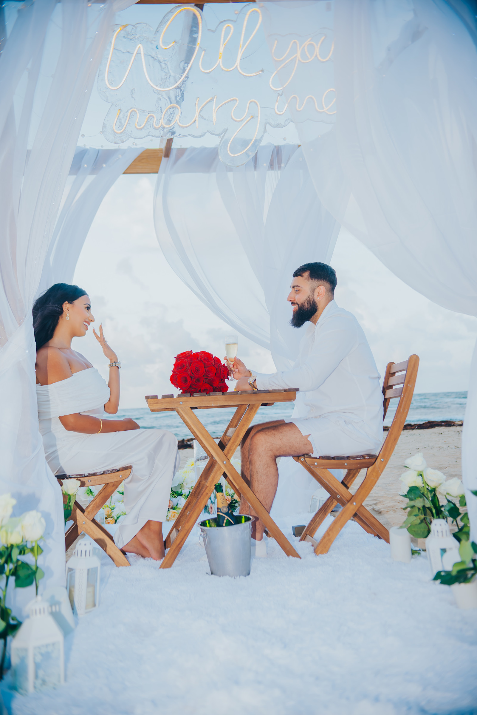 Romantic Hoopa : détail de l’installation 3 sur une plage privée d’Uvero Alto, Punta Cana.