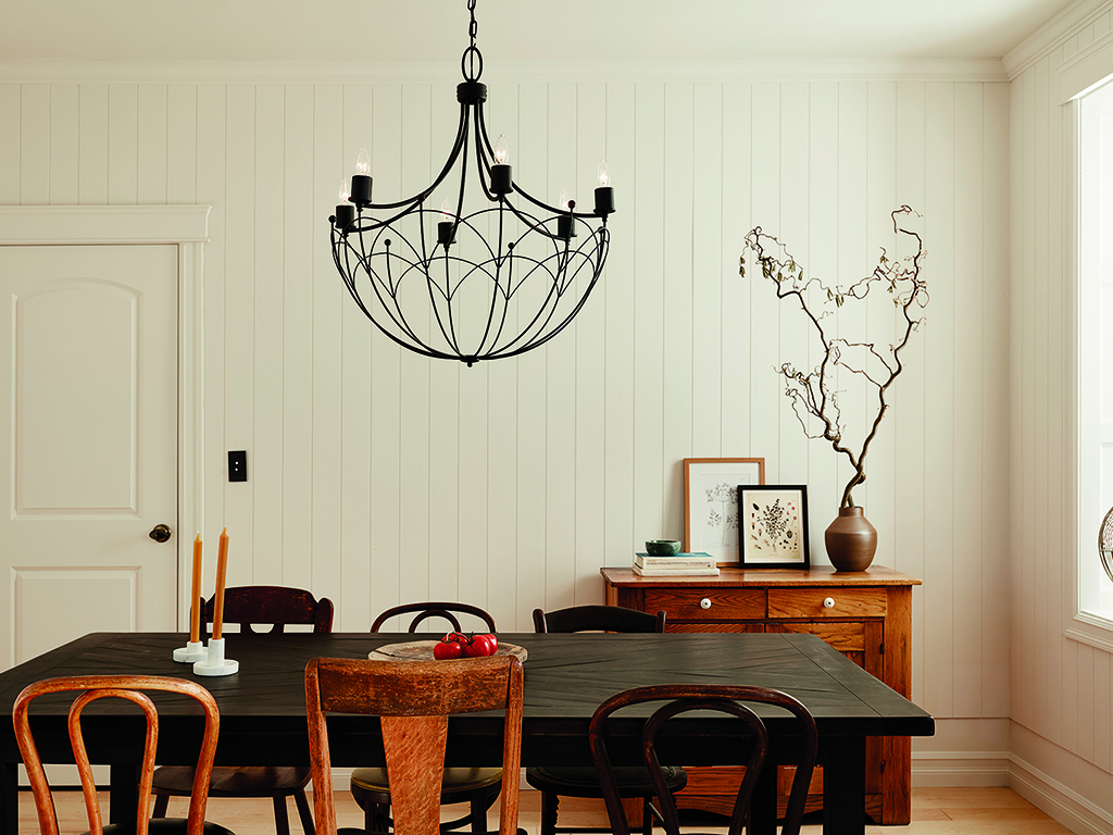 Topiary 6 Light Chandelier Textured Black | Kichler Lighting