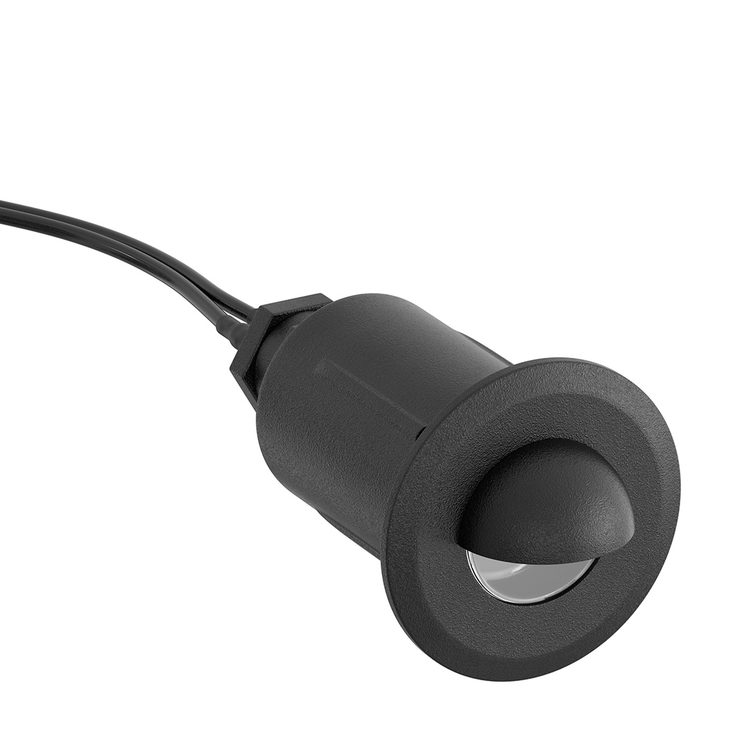Recessed MR8 with Cowl in Black Brass | Kichler Lighting