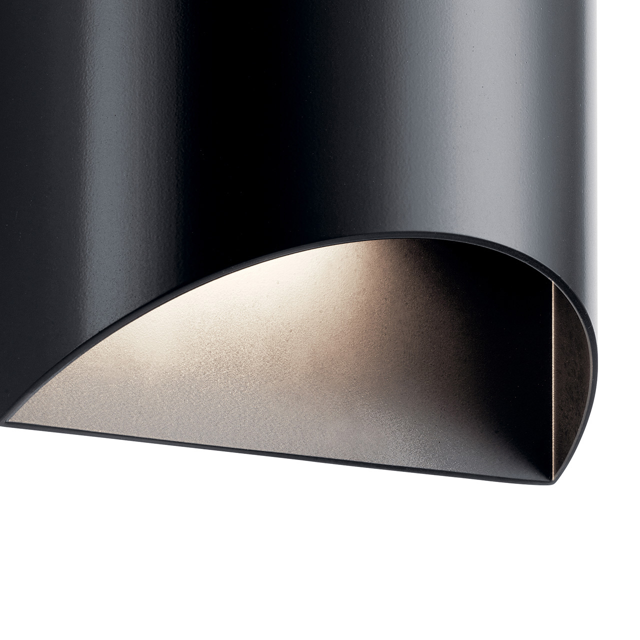 Wesley 2 Light LED Wall Light Black | Kichler Lighting