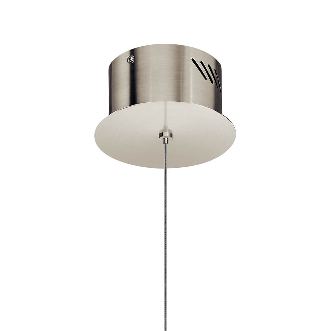 Kabru 1 Light LED Mini Pendant Nickel | Kichler Lighting