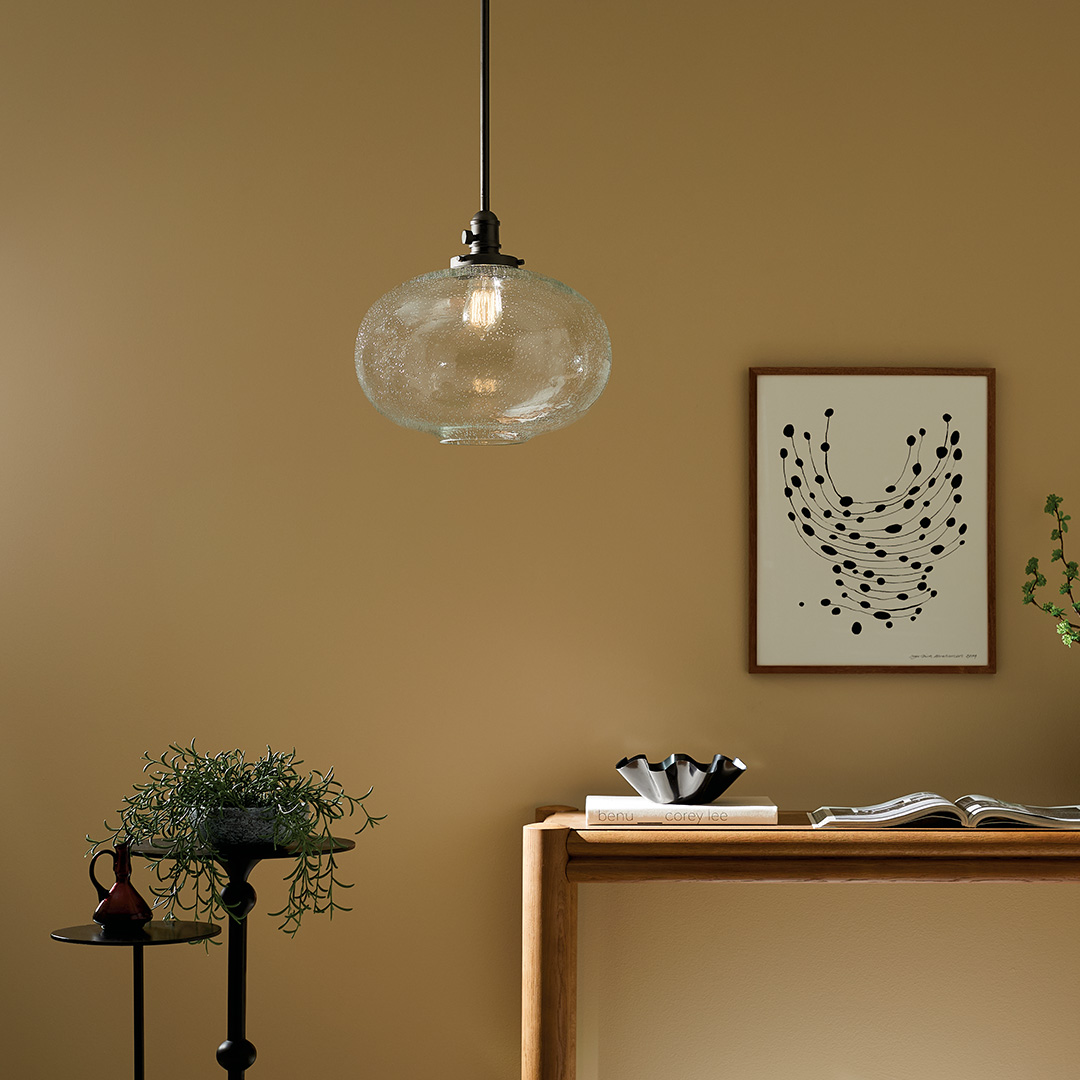 Avery Sconce Seeded Glass Nickel Kichler Lighting