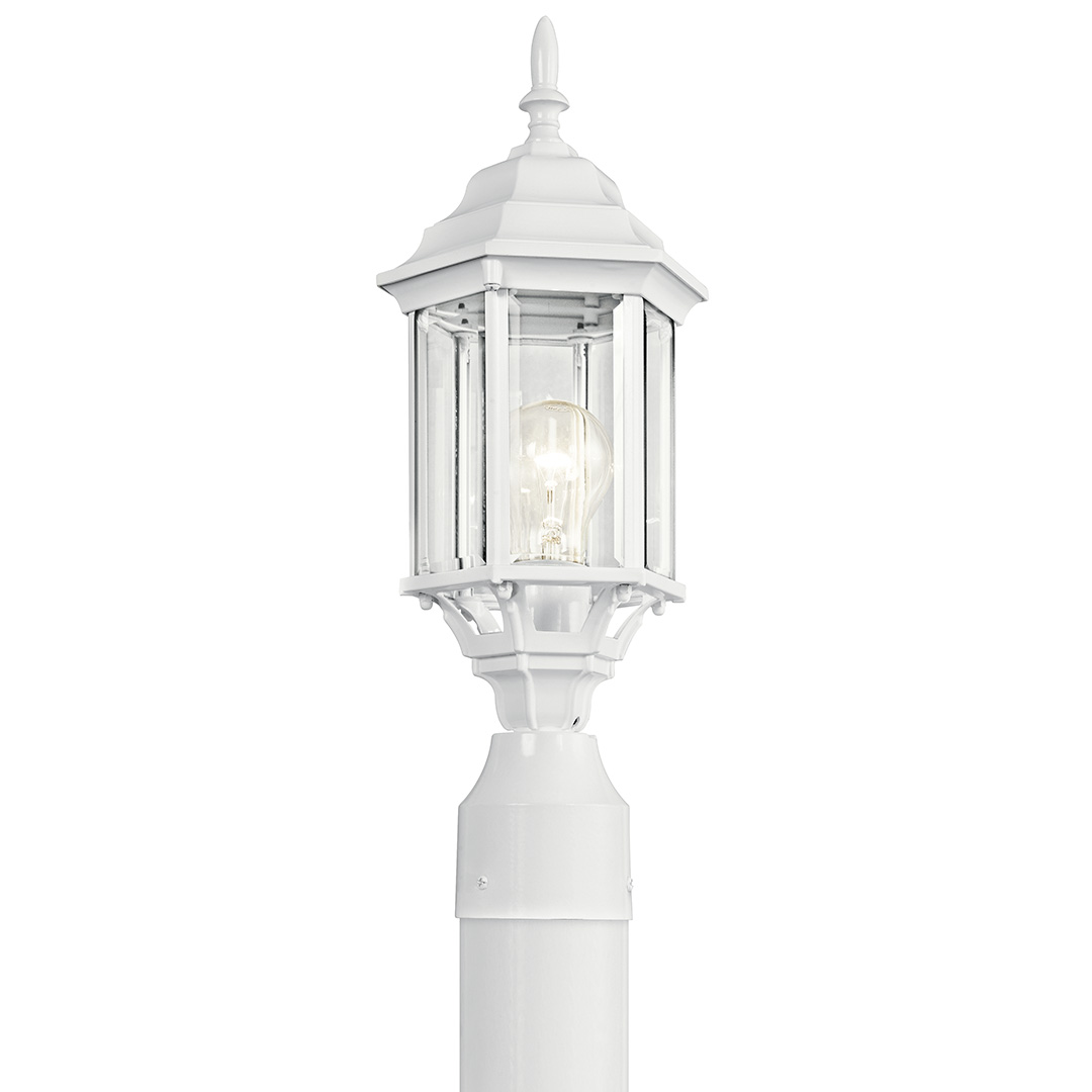 Chesapeake™ 1 Light Post Light White | Kichler Lighting