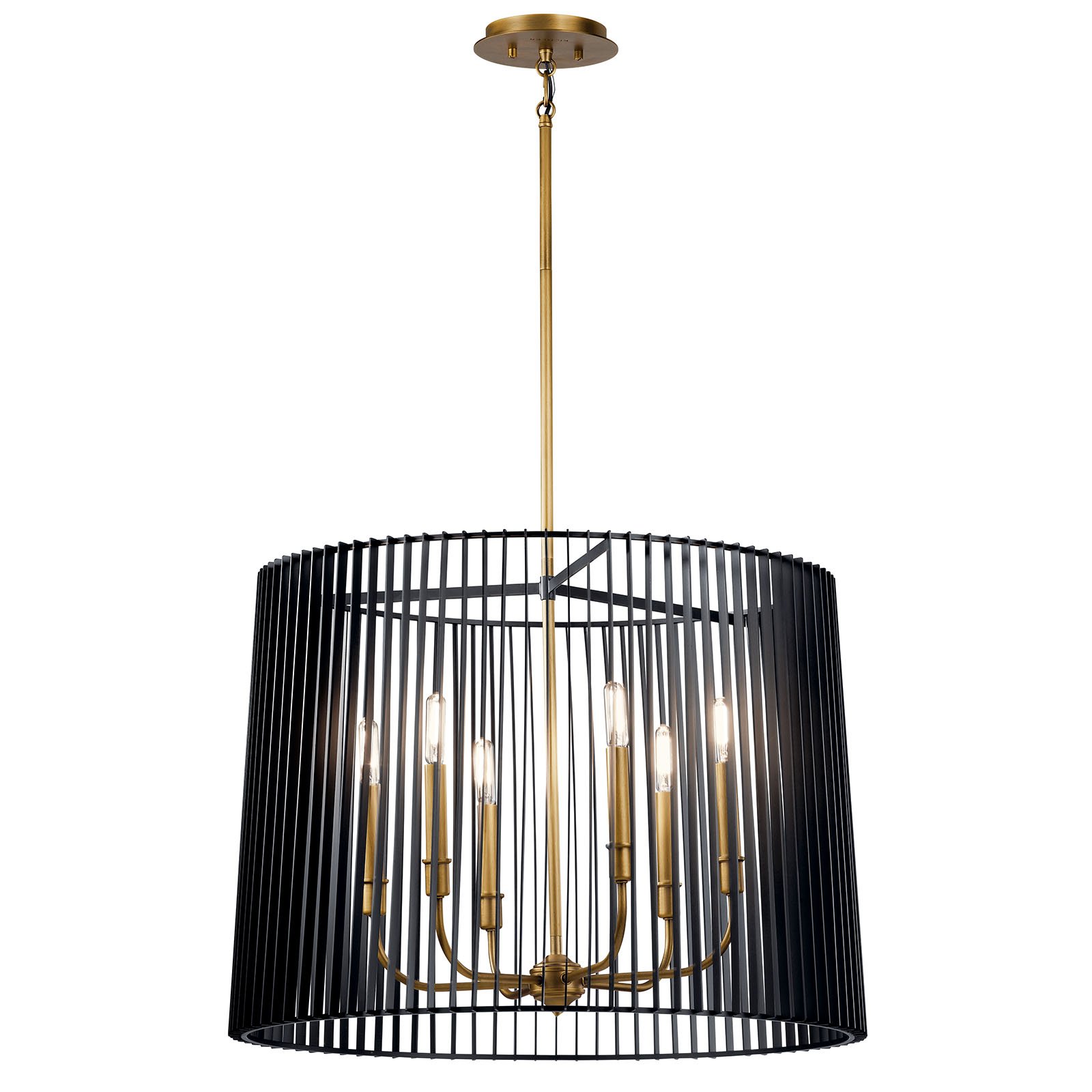 Linara 6 Light Chandelier Black | Kichler Lighting
