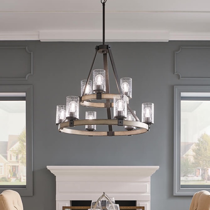 Barrington5 Light Linear Chandelier Black | Kichler Lighting