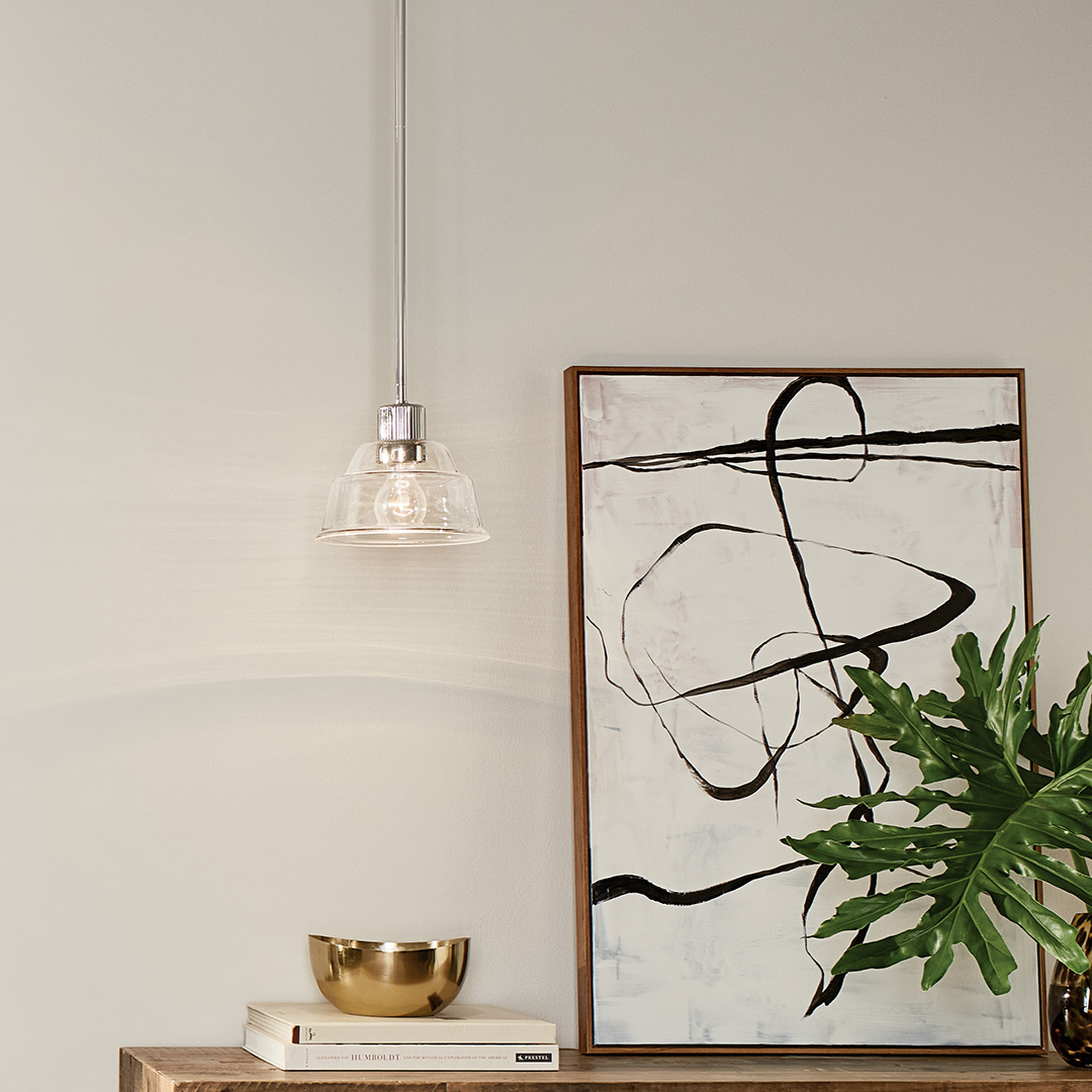 Eastmont 1 Light Mini Pendant Nickel | Kichler Lighting