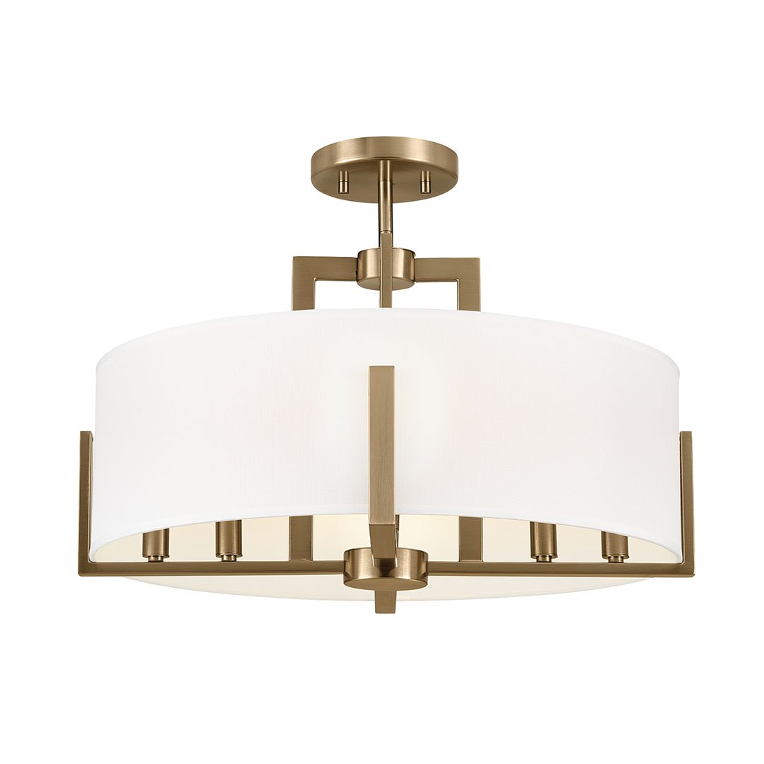ミニマルくん Malen 8 Light Semi-Flush Champagne Bronze | Kichler Lighting