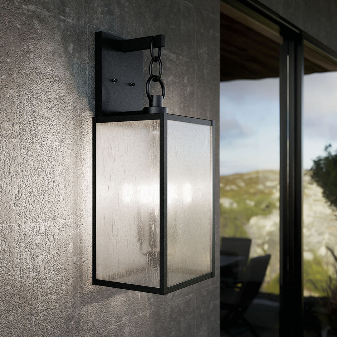 Lahden 26 Inch 3 Light Wall Light Black | Kichler Lighting