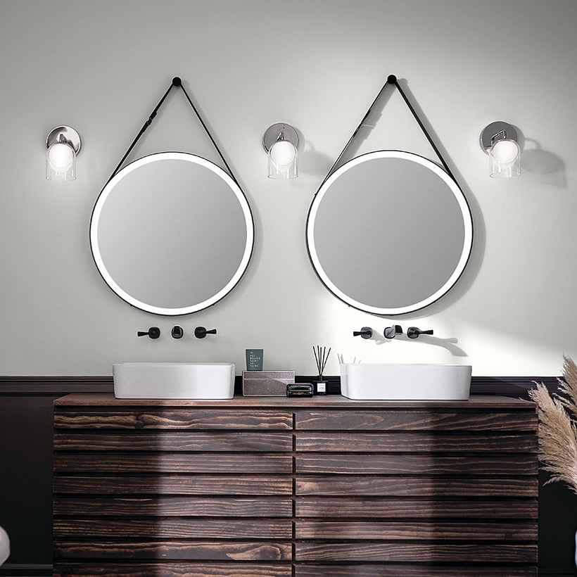 Martell LED Mirror in Matte Black | Kichler Lighting