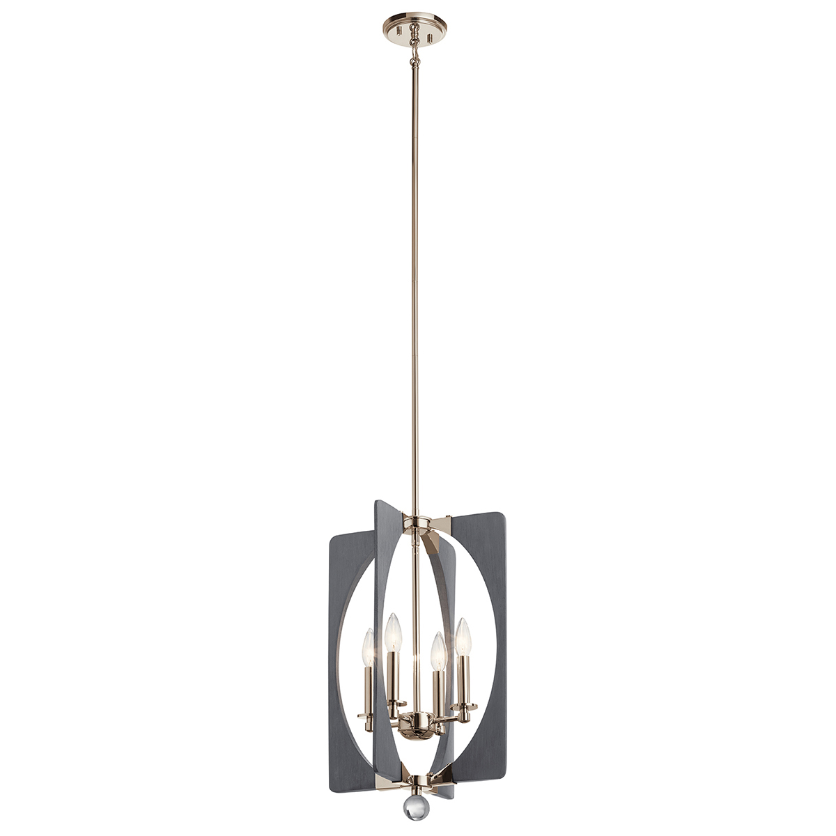 アンティークリトグラフ　L.LEVY-DHURMER Alscar™ 6 Light Chandelier Driftwood Grey | Kichler Lighting