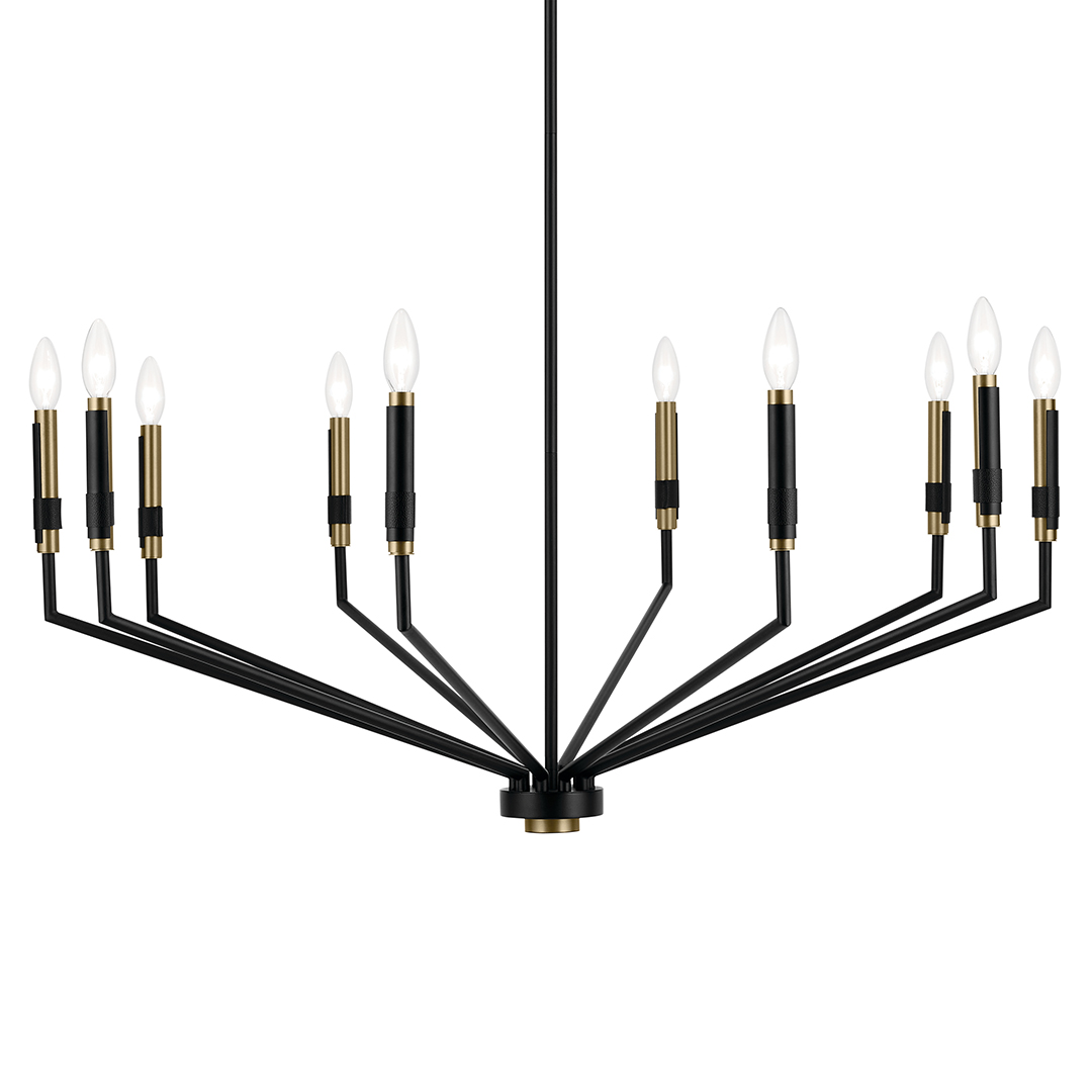 chandelierデスク Armand 10-Light Chandelier in Black | Kichler Lighting