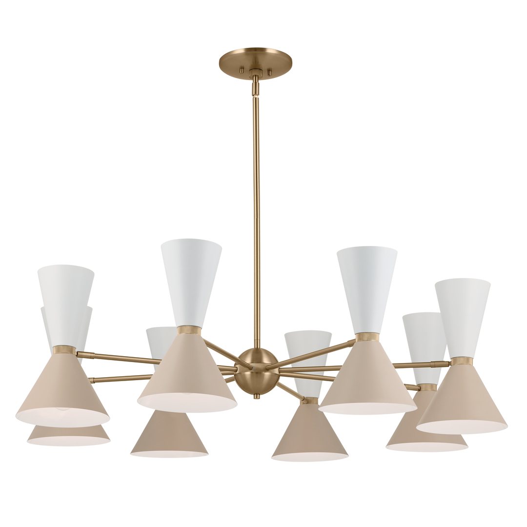 Phix 16 Light Chandelier Bronze and Black | Kichler Lighting