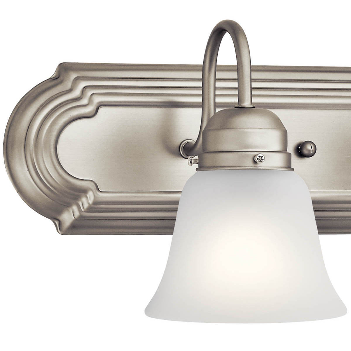 Lampada Da Bagno Vanity - 4 Luci Nichel Spazzolato Per Interni
