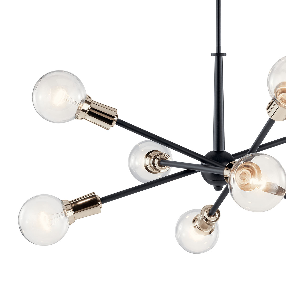 Armstrong 8 Light Chandelier Black | Kichler Lighting