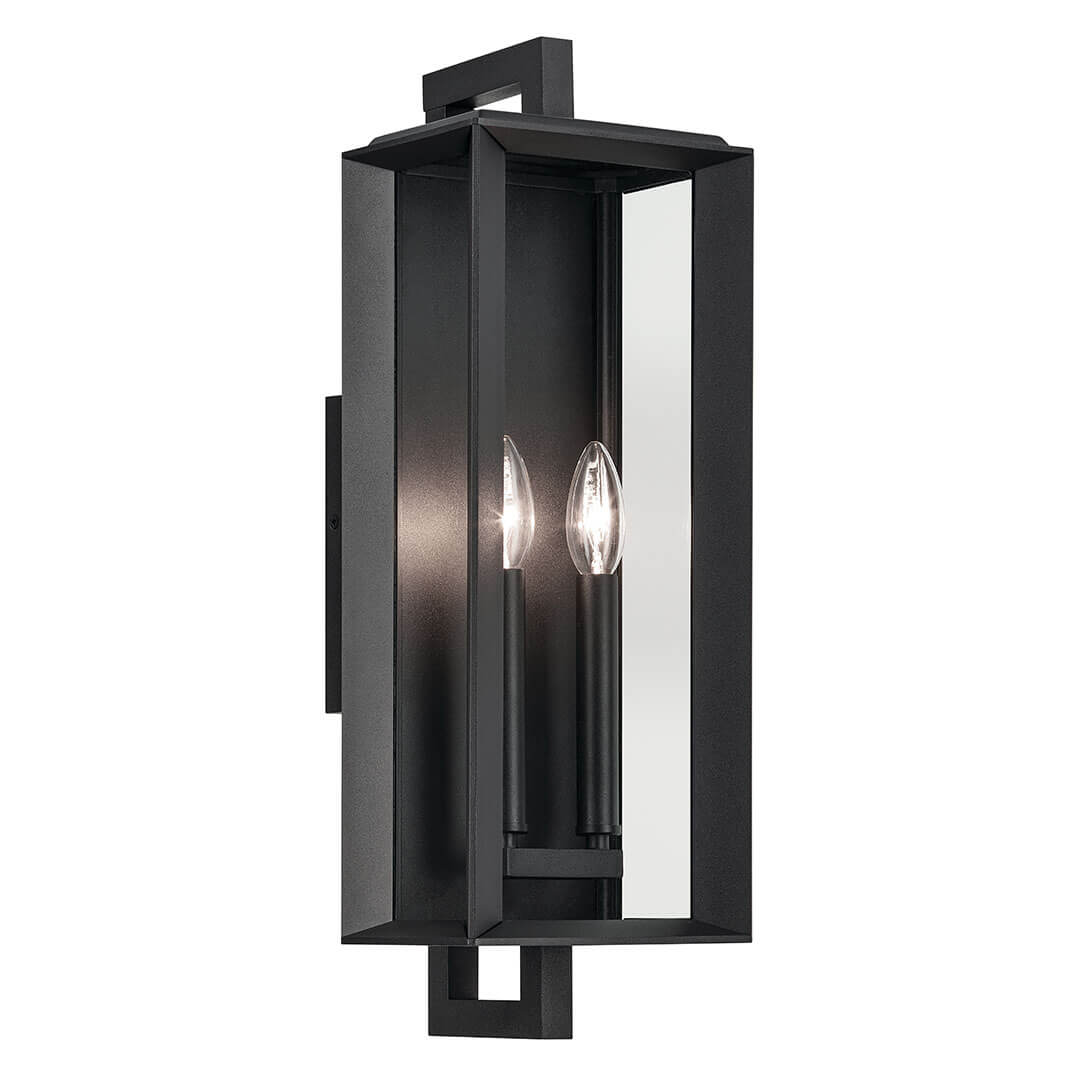 Kroft 2 Light Outdoor Wall Light in Textured Black | Kichler Lighting