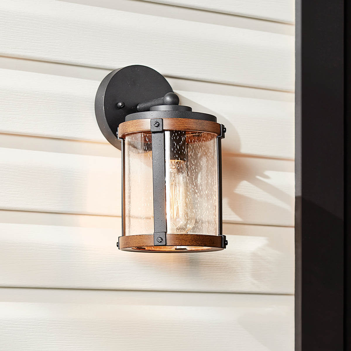 Barrington 10 1 Light Black Wall Light | Kichler Lighting