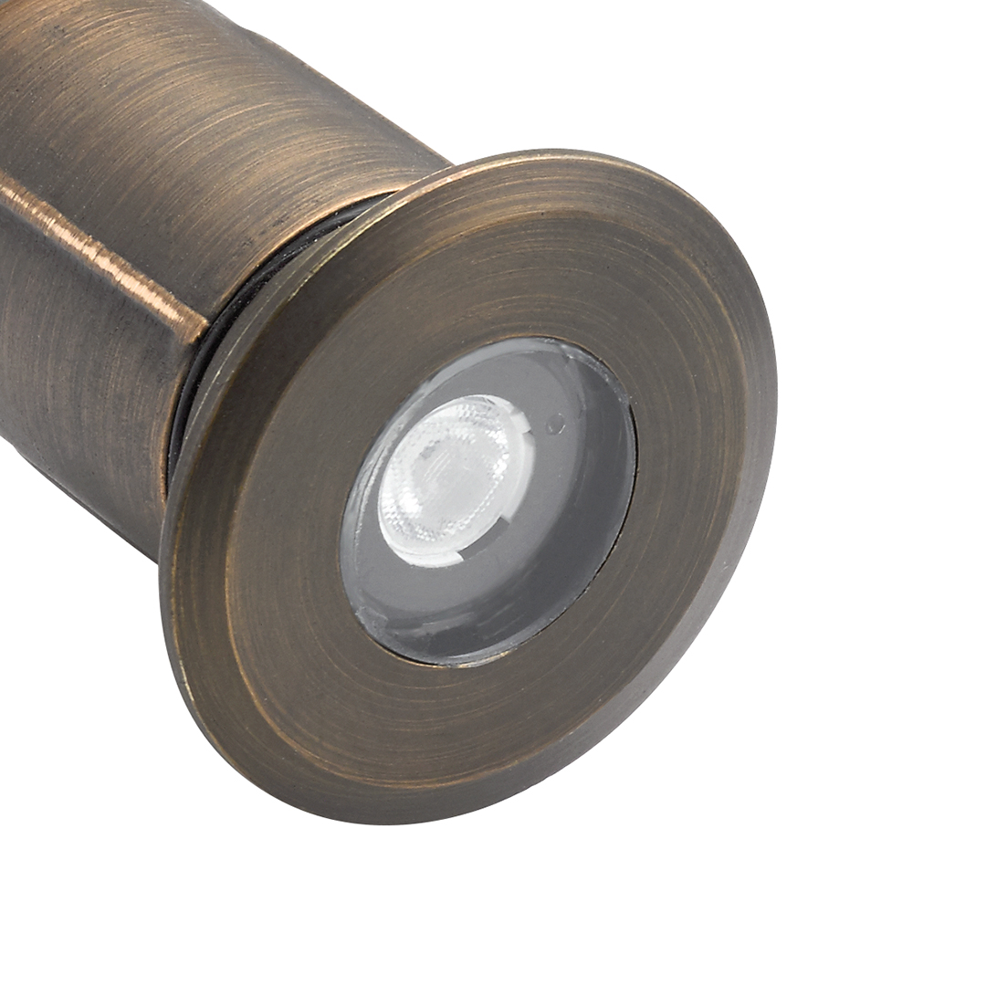 MR8 Recessed In-Ground Basic Trim Brass | Kichler Lighting