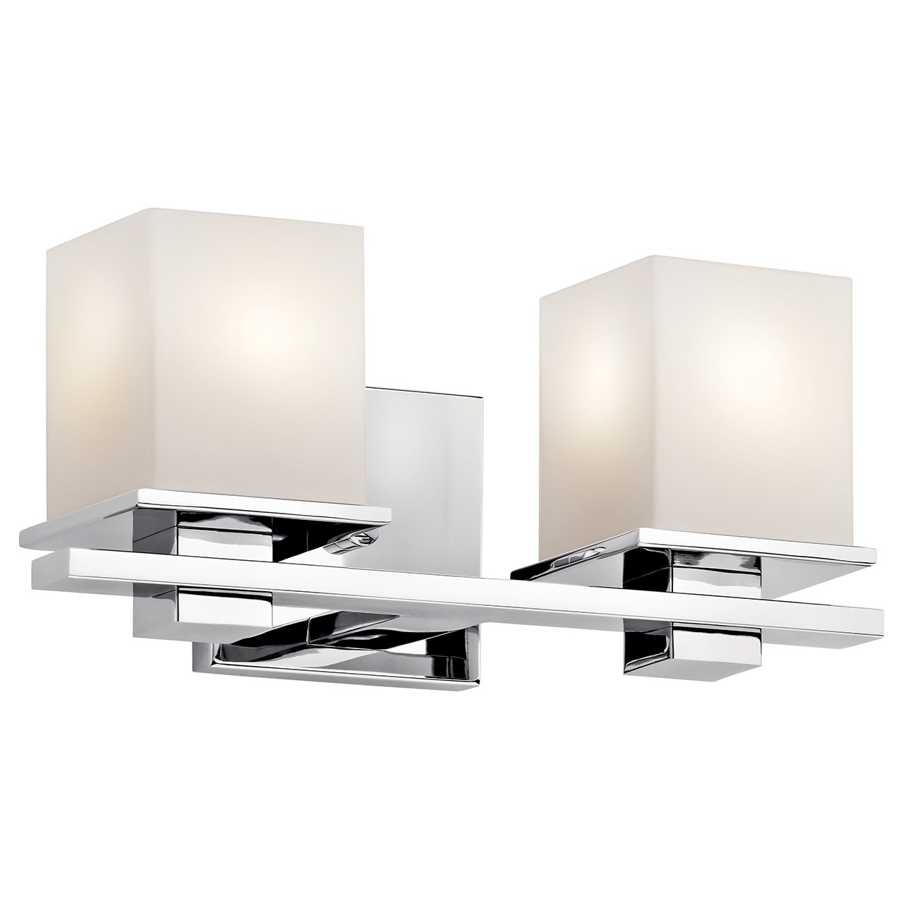 Kichler 45315BK Suspension 1-Light Vanity 2024 with Satin Etched Cased Opal Glass