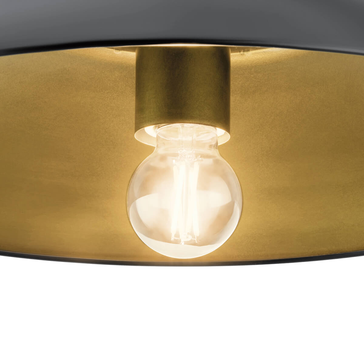 Kira 1 Light Flush Mount Black | Kichler Lighting