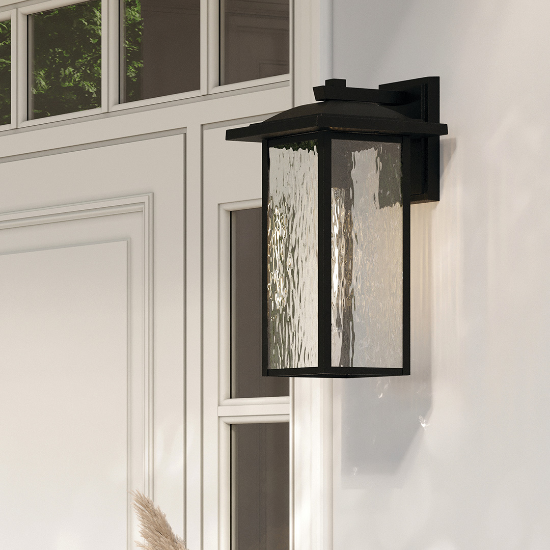 Capanna 1-Light Wall Light in Black | Kichler Lighting
