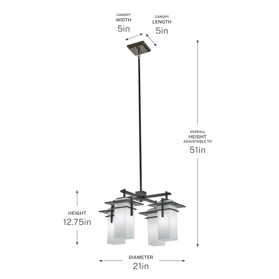 Caterham 4 Light Chandelier Olde Bronze® | Kichler Lighting