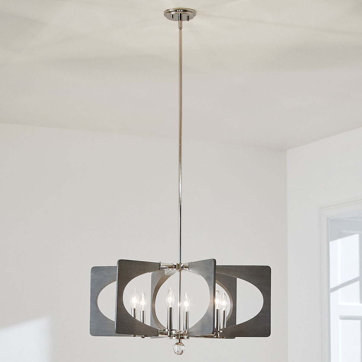 WORK LIGHT CEILING by 6BULB シルバー FLYMEe Factory WORK LIGHT CEILING by 6BULB / フライミー
