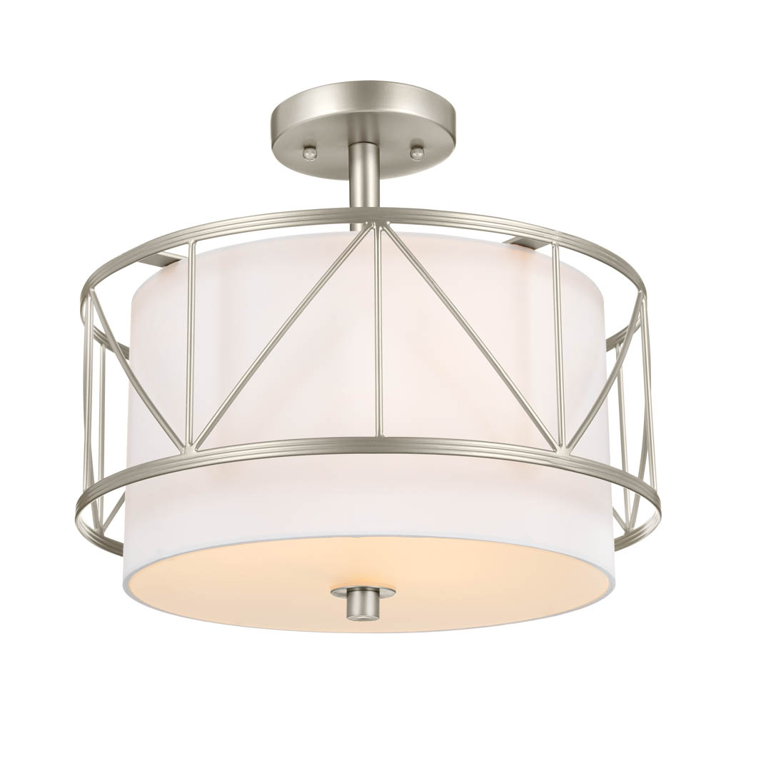 Birkleigh 4 Light Semi Flush Satin Nickel | Kichler Lighting, image size:1080x1080
