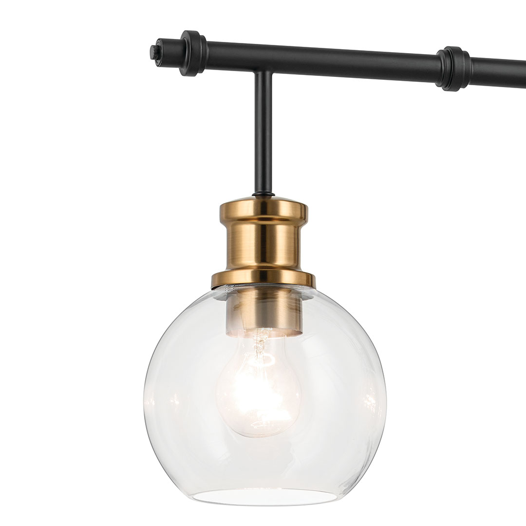 Clove 4 Light Linear Chandelier in Black | Kichler Lighting