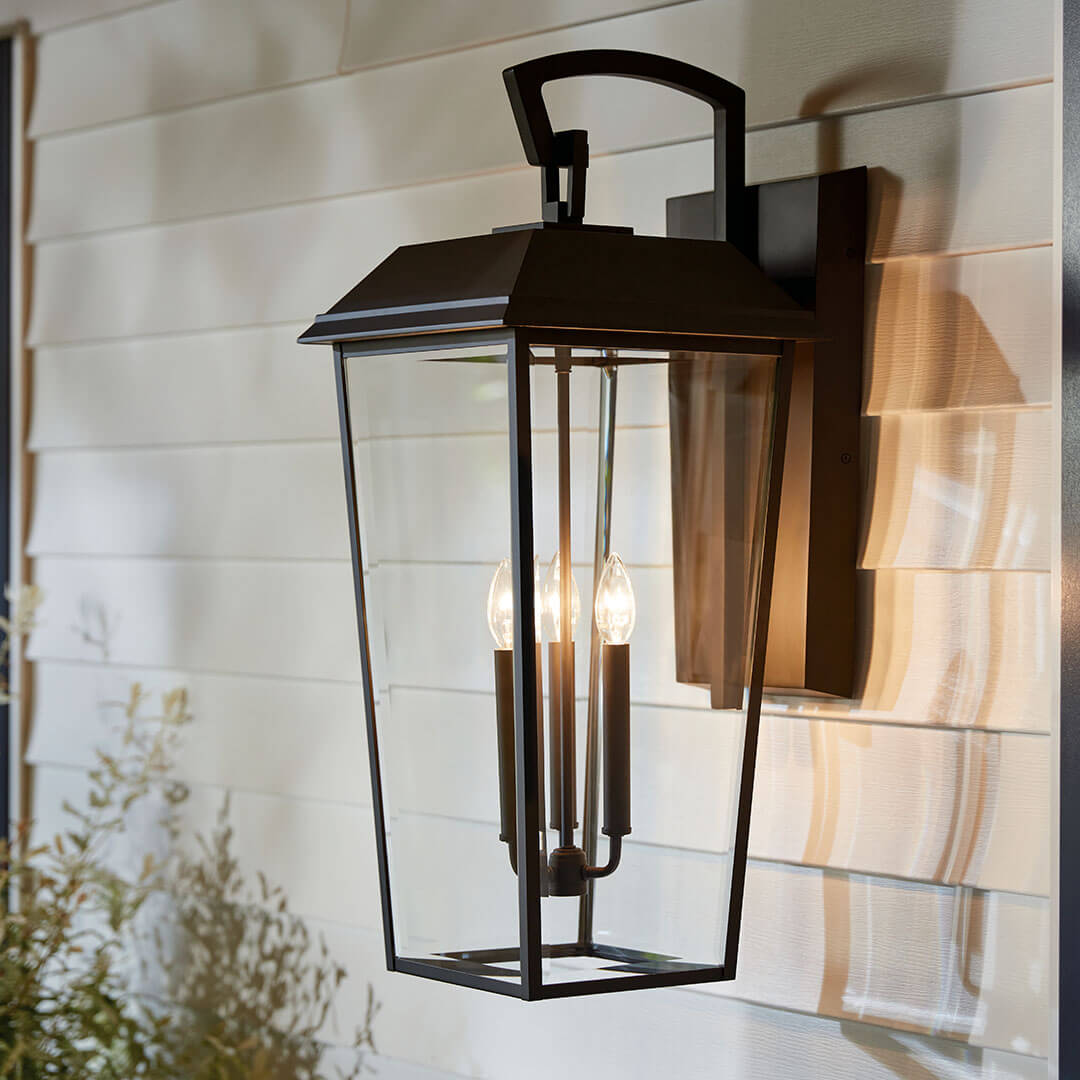 Mathus 3 Light Outdoor Wall Light Olde Bronze | Kichler Lighting