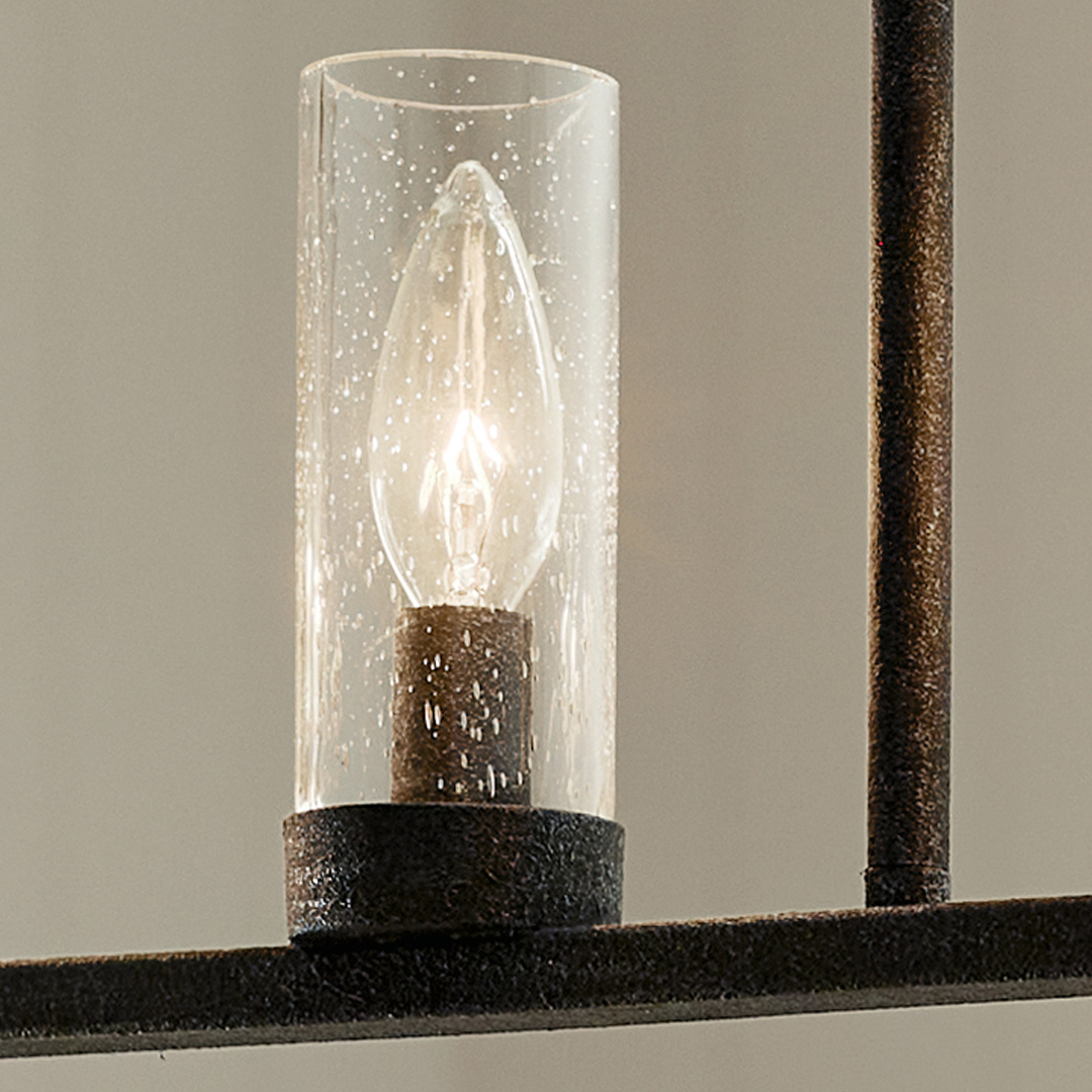 Vervain 5 Light Linear Chandelier in Black | Kichler Lighting
