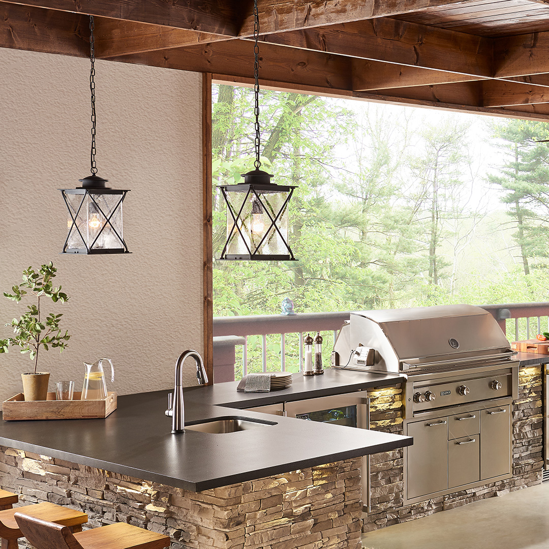 Argyle 1 Light Post Light Weathered Zinc | Kichler Lighting