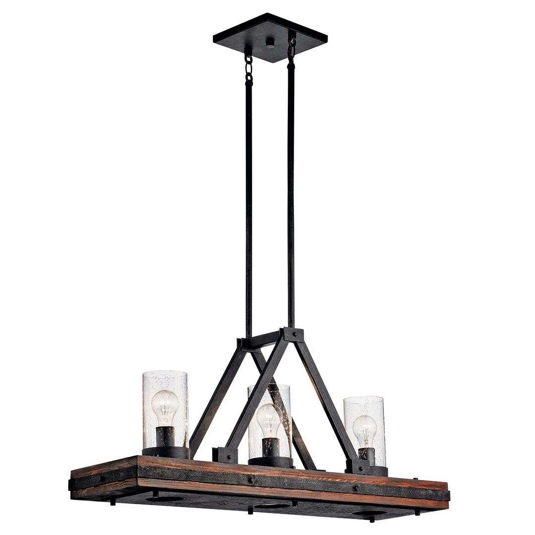Colerne Linear Chandelier Auburn Stain | Kichler Lighting