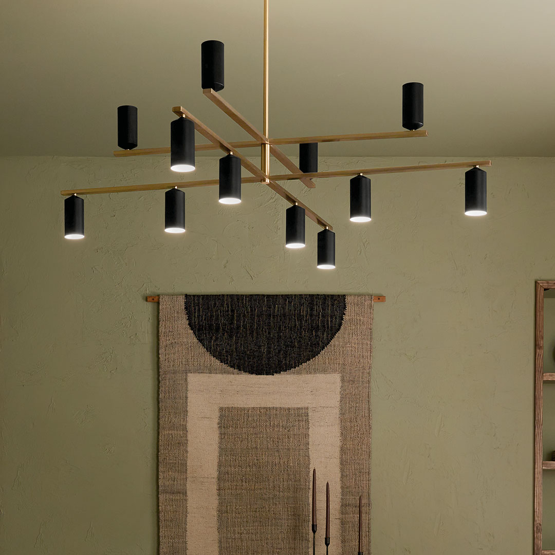 Gala 12 Light Chandelier Bronze and Black | Kichler Lighting