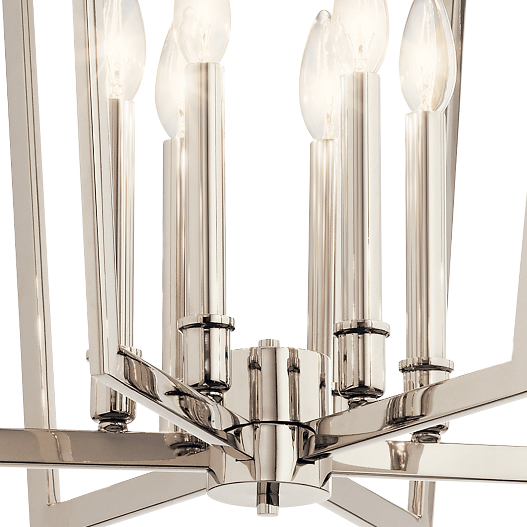 Abbotswell 6 Light Chandelier Nickel | Kichler Lighting