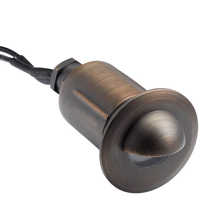 12V MR8 Recessed InGround w/ Cowl Brass | Kichler Lighting