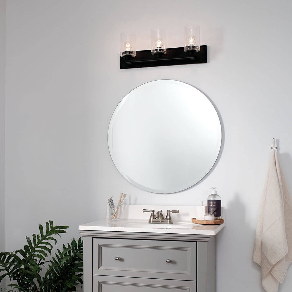 Amity 23 Inch 3 Light Vanity Light Black | Kichler Lighting