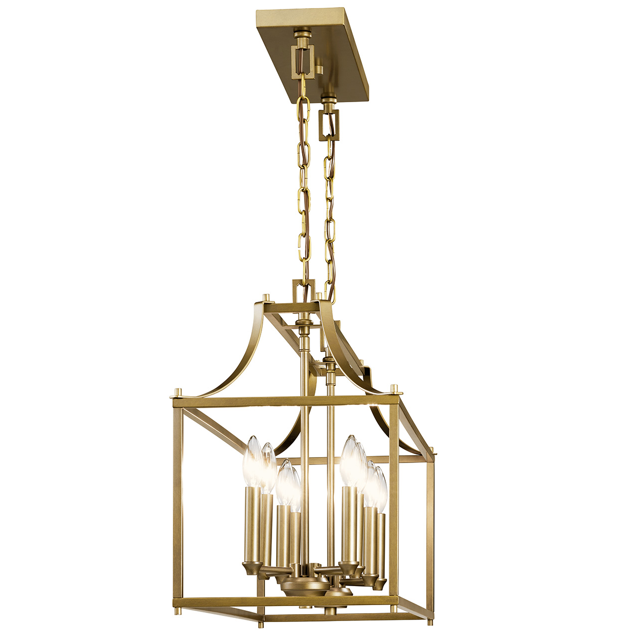 ホーリー2378 Morrigan 8 Light Linear Chandelier Brass | Kichler Lighting