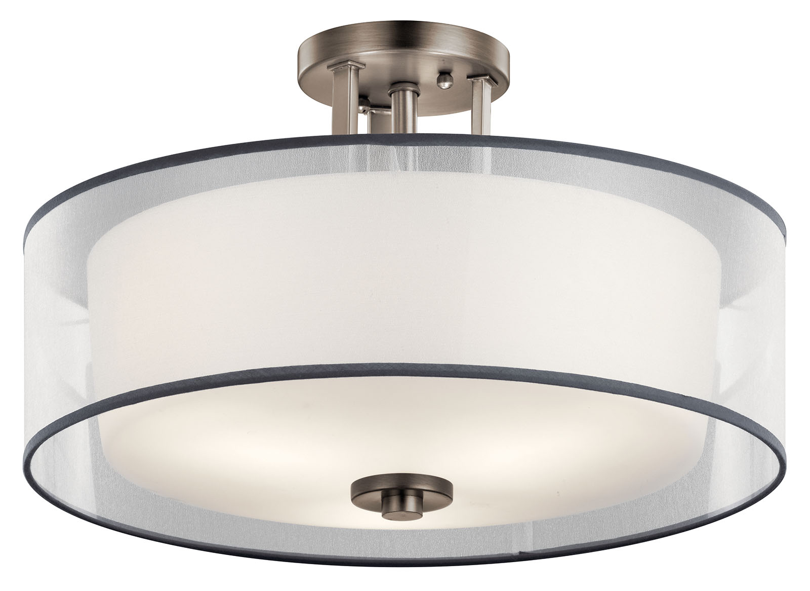 Cheapest Kichler 44089CH Belmont 3 Light 16 inch Chrome Flush Mount Light Ceiling Light