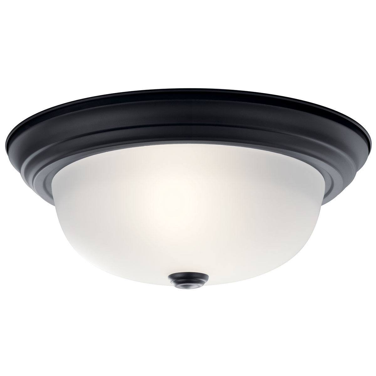 13.25 inch 2 Light Flush Mount Black | Kichler Lighting