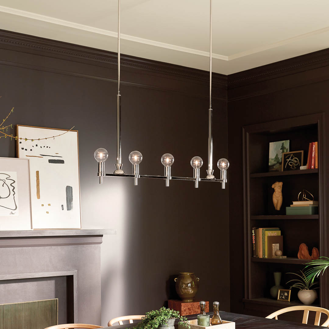 Torvee™ 5 Light Linear Chandelier Black | Kichler Lighting