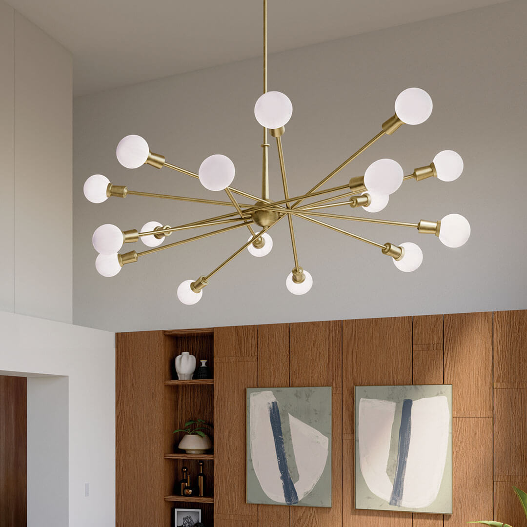 Armstrong 16 Light Chandelier Brass | Kichler Lighting