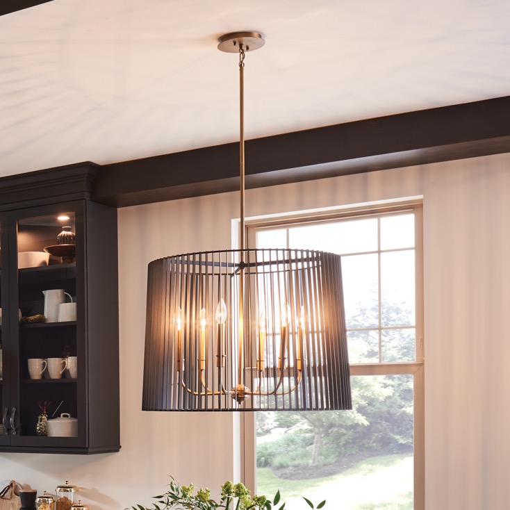 Linara 6 Light Chandelier Black | Kichler Lighting