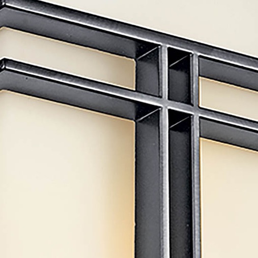 Kichler Tremillo 照明器具 49200 BK Kichler 49200BK Tremillo 1 Light 12 inch Black Outdoor Wall, Small