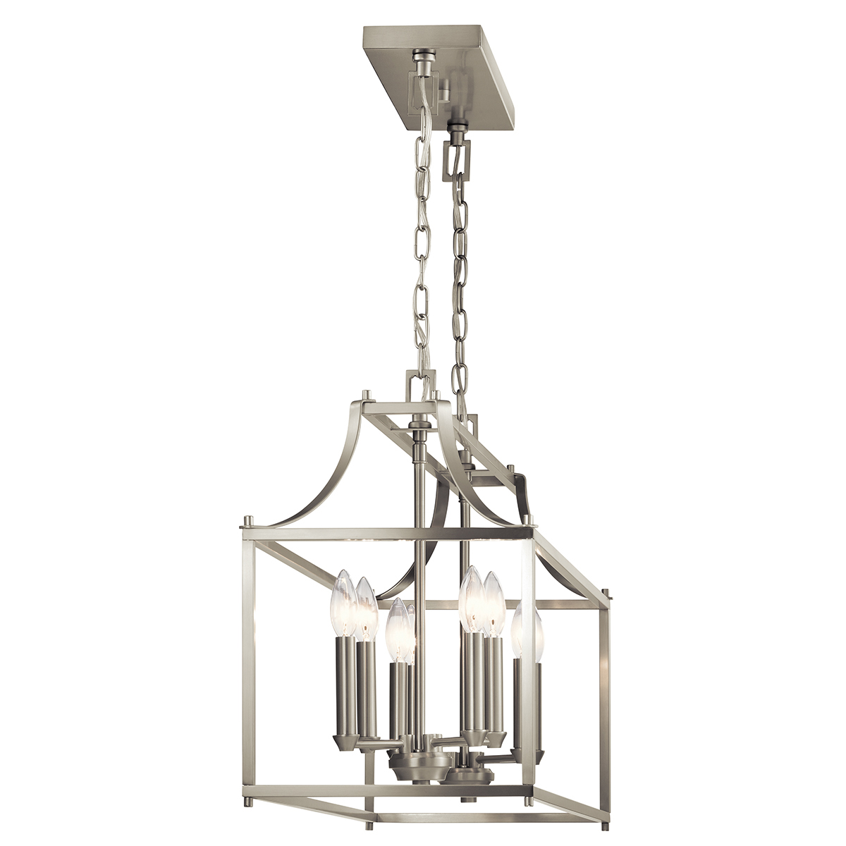 Morrigan 8 Light Linear Chandelier Nickel | Kichler Lighting